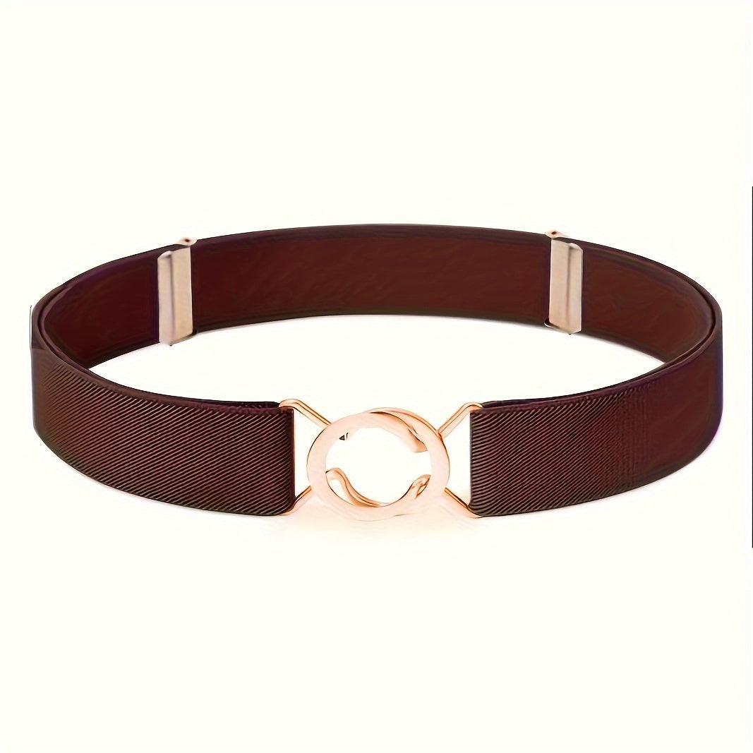[Elastic Waist Belt] Women's 8-Shaped Elastic Belt, Stylish Black Elastic Waist Belt for Ladies, Adjustable Elastic Buckle for The Waist, Suitable for Jeans And Dresses, a Great Gift Option - Buy online at  Vibe In Cart.