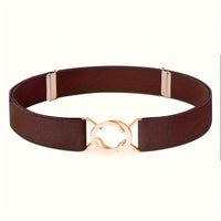 [Elastic Waist Belt] Women's 8-Shaped Elastic Belt, Stylish Black Elastic Waist Belt for Ladies, Adjustable Elastic Buckle for The Waist, Suitable for Jeans And Dresses, a Great Gift Option - Buy online at  Vibe In Cart.