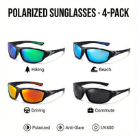 4 Pairs Of Fashionable Polarized Men'S Glasses, Suitable For Summer Cycling, Sports, Leisure, Outdoor Fishing, Driving, And Daily Commuting - Buy online at  Vibe In Cart.