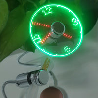 Clock Fan USB Fan LED Time Display Portable Cooling Fan For Desktop And Laptop Computers - Buy online at  Vibe In Cart.