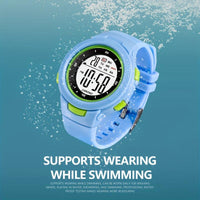 Kids Fashionable Sports Watch | 30m Water Resistance, Glow-in-the-Dark, Digital Display, Rubber Strap, Plastic Case, Button Battery, White Dial - Ideal for Boys and Girls, Perfect for School Supplies - Buy online at  Vibe In Cart.