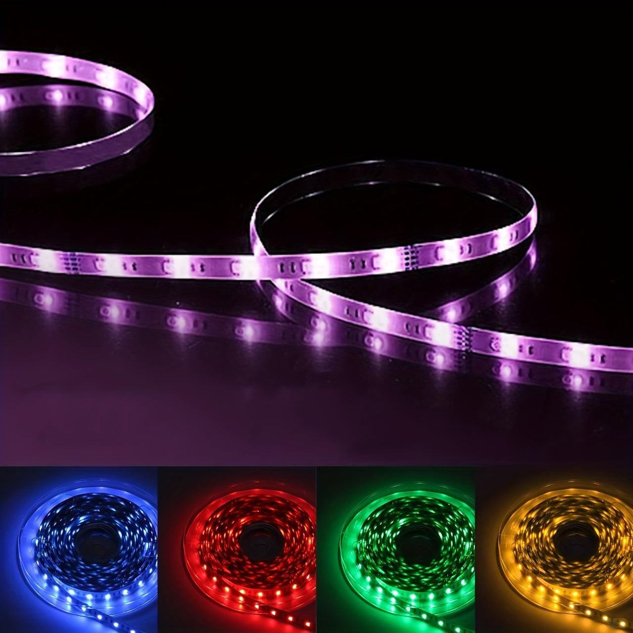 [1 Set RGB LED Strip] 1 Set 3.28-100ft/1-30m RGB 2835 LED Flexible Strand Diode Strip Light with 5V USB | for TV Backlight Room Decoration | Without Battery - Buy online at  Vibe In Cart.