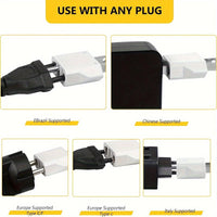 US Plug Adapter, European to USA Travel Plug Adapter, EU to US Plug Converter, Travel from Europe to USA Outlet, Power Travel Adapters European to American, Canada, Mexico, Japan - Buy online at  Vibe In Cart.