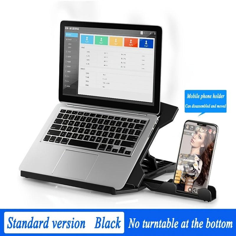 Portable Adjustable Laptop Stand - ABS Material, Height-Adjustable, Cooling Function, Rotatable Base for 13-15 Inch Laptops, Office Desk Accessory - Buy online at  Vibe In Cart.