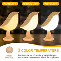 1pc Bird Night Light, 16-Color Dimmable Cordless Desk Lamp, 1800mAh Battery USB Rechargeable Touch Dimmer Magpie Lamp, Bedroom Aromatherapy With Diffuser Function, Suitable For Halloween, Christmas Gifts, Festive Presents (Th - Buy online at  Vibe In Cart.