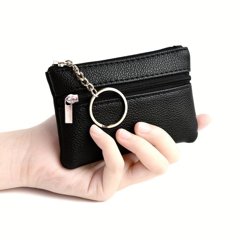 A Small Wallet with a Keychain That Holds Coins in a Mini Coin Purse. - Buy online at  Vibe In Cart.