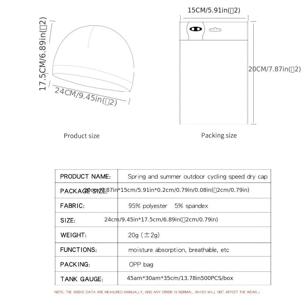Men'S And Women'S Outdoor Cycling Sunshade Caps, New Stylish Breathable Quick-Dry Skull Caps, Soft Outdoor Sports Hats, Inner Caps for Cycling And Motorcycle s, Portable Brimless Hats for Hiking And Camping, Sweat-Absorbing H - Buy online at  Vibe In Cart.