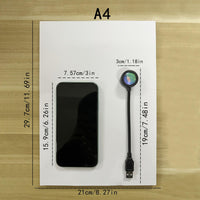 Modern USB- Projector Lamp with Rainbow & Sunset Color Changing Floor/Desk Lamp - USB-Operated Night Light Suitable for Bedroom, Living Room Decor, Romantic Gift, Plug-in Table Light - Buy online at  Vibe In Cart.