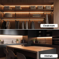 16.4 Feet LED Motion Sensor Light Strip - USB Powered, Self-Adhesive, Floating Bed Light Strip, Flexible White Light Suitable for Bed Edges, Mirrors, Cabinets, And Stairs. - Buy online at  Vibe In Cart.