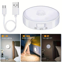 8 LED Rechargeable Motion Sensor Light Indoor, Adhesive Motion Sensor Night Light, White/Warm White, Suitable for Closets Cabinets Kitchens Hallways Stairs, Home Emergency Light, 1pc - Buy online at  Vibe In Cart.