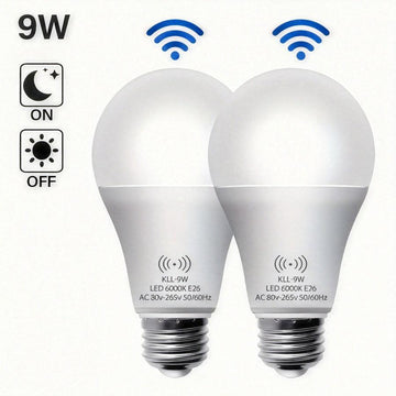 Kasotile Motion Sensor Light Bulbs, Dusk to Dawn LED Light Bulbs Outdoor 9W 6000K Daylight, A19 E26 Base Auto On/Off for Indoor Outdoor Basements, Porch, Courtyards, Garage Pack of 1, Motion Sensor Light Indoor, Motion Sensor - Buy online at  Vibe In Cart.