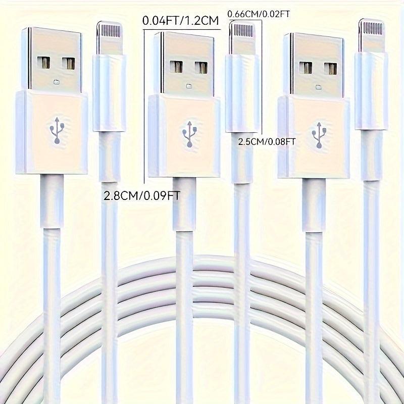 5pcs MFi Certified 6ft Lightning to USB Fast Charging Cables for iPhone 12/11 Pro/11/XS MAX/XR/8/7/6s/6/5S/SE and for iPad Pro Original - Buy online at  Vibe In Cart.