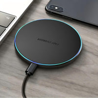 15W Wireless Charging Pad - Fast Charge Station for iPhone 16/15/14/13/12/11/XS,  S24/S23/S22 & Type-C Devices | USB-C 3.0 Connector, 36V Max Voltage No Battery Needed Easy Setup QuickCharge Technology Stylish Design - Buy online at  Vibe In Cart.
