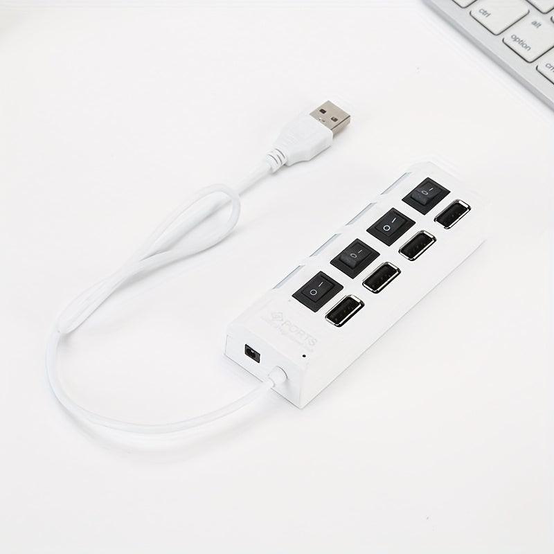 1 4-port/7-port USB Connector | Computer Mouse Keyboard Memory Card Standalone Switch Universal Hub Compatible with Laptops, USB Power Mode 5V, USB2.0 Interface - Buy online at  Vibe In Cart.