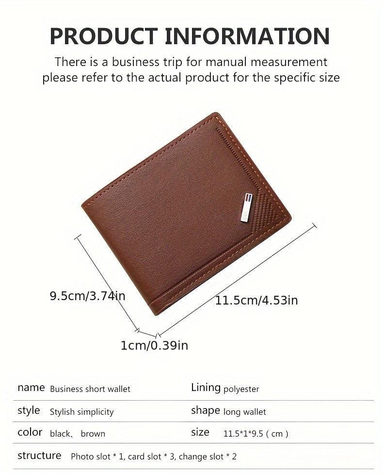 Large Capacity Multi-Card Horizontal Business Wallet for Men - Soft, Spacious, and Stylish Design - Ideal for Daily Use and Travel - Buy online at  Vibe In Cart.
