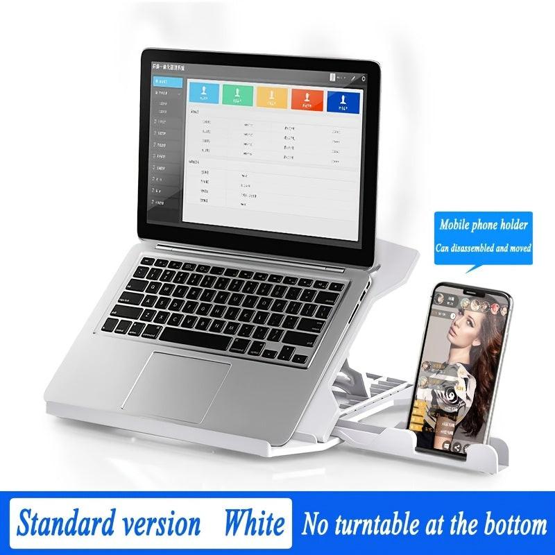 Portable Adjustable Laptop Stand - ABS Material, Height-Adjustable, Cooling Function, Rotatable Base for 13-15 Inch Laptops, Office Desk Accessory - Buy online at  Vibe In Cart.