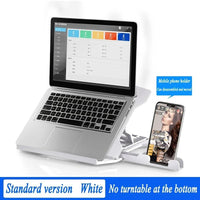 Portable Adjustable Laptop Stand - ABS Material, Height-Adjustable, Cooling Function, Rotatable Base for 13-15 Inch Laptops, Office Desk Accessory - Buy online at  Vibe In Cart.
