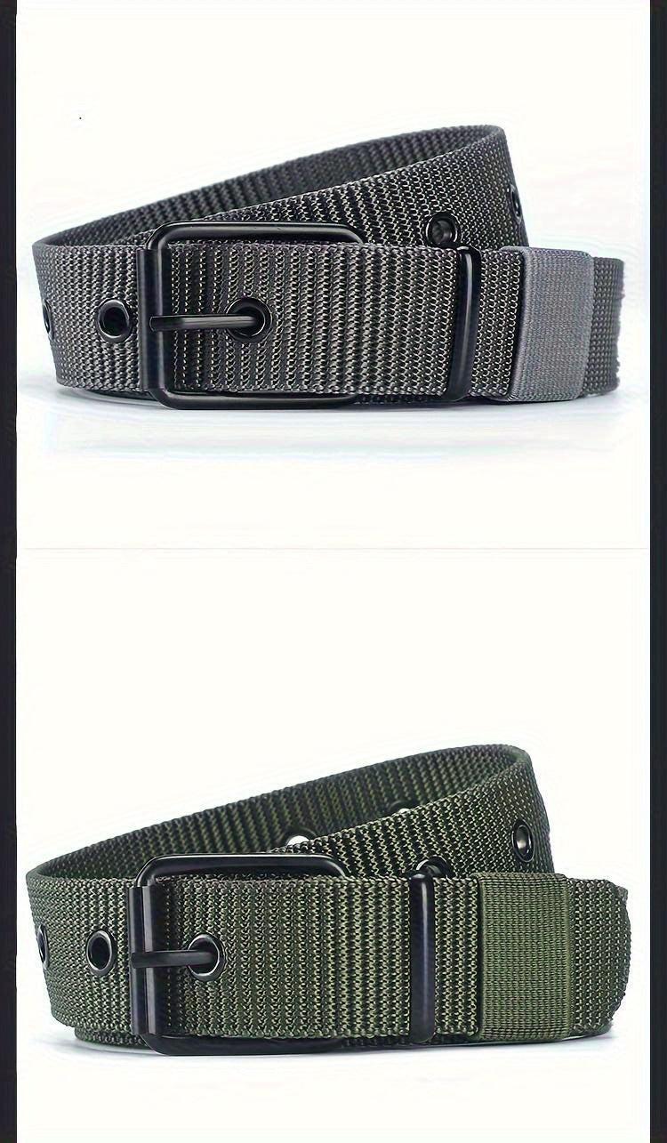 Breathable Nylon Fabric Belt, Youth Belt with Pin Buckle for Jeans, Regular Size Has 8 Holes, Belt Length 44.48 Inches,suitable for Men and Women. - Buy online at  Vibe In Cart.