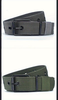 Breathable Nylon Fabric Belt, Youth Belt with Pin Buckle for Jeans, Regular Size Has 8 Holes, Belt Length 44.48 Inches,suitable for Men and Women. - Buy online at  Vibe In Cart.