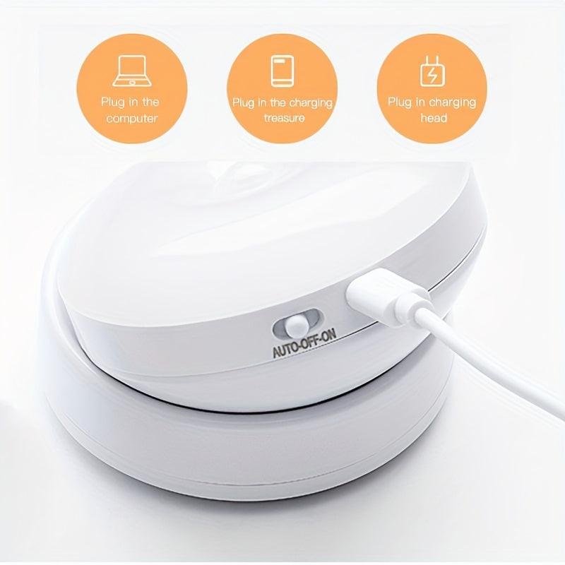 1pc Motion Sensor Night Light, 360° Rotating LED Night Light Cabinet Light Portable Rechargeable Night Lamp Indoor Use in Bedroom Hallway Kitchen Closet Wardrobe Cupboard - Buy online at  Vibe In Cart.
