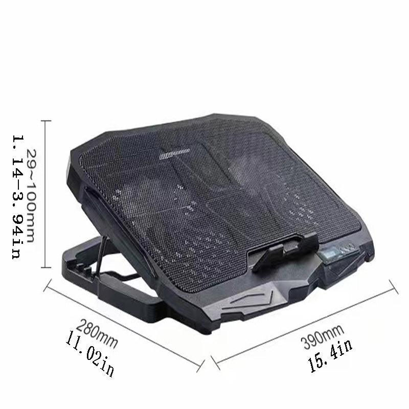[Portable Laptop Cooling] 4 Fans Portable Laptop Cooling Stand | Dual USB Ports, Adjustable Speed Control, 5V USB-Powered Notebook Holder for Office or Home Use, Fast Heat Dissipation, Laptop Cooling Pad - Buy online at  Vibe In Cart.