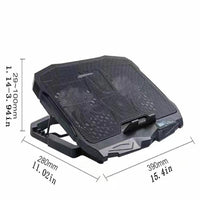 [Portable Laptop Cooling] 4 Fans Portable Laptop Cooling Stand | Dual USB Ports, Adjustable Speed Control, 5V USB-Powered Notebook Holder for Office or Home Use, Fast Heat Dissipation, Laptop Cooling Pad - Buy online at  Vibe In Cart.