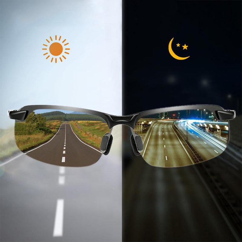 1/2pcs Night Vision Glasses Men Anti-Glare Driving Goggle Half Frame Fashion Glasses for Driver Day And Night Glasses Half Frame Design - Buy online at  Vibe In Cart.
