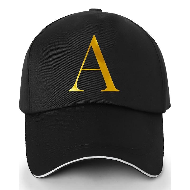 Adjustable Polyester Baseball Cap with Letter Embroidery