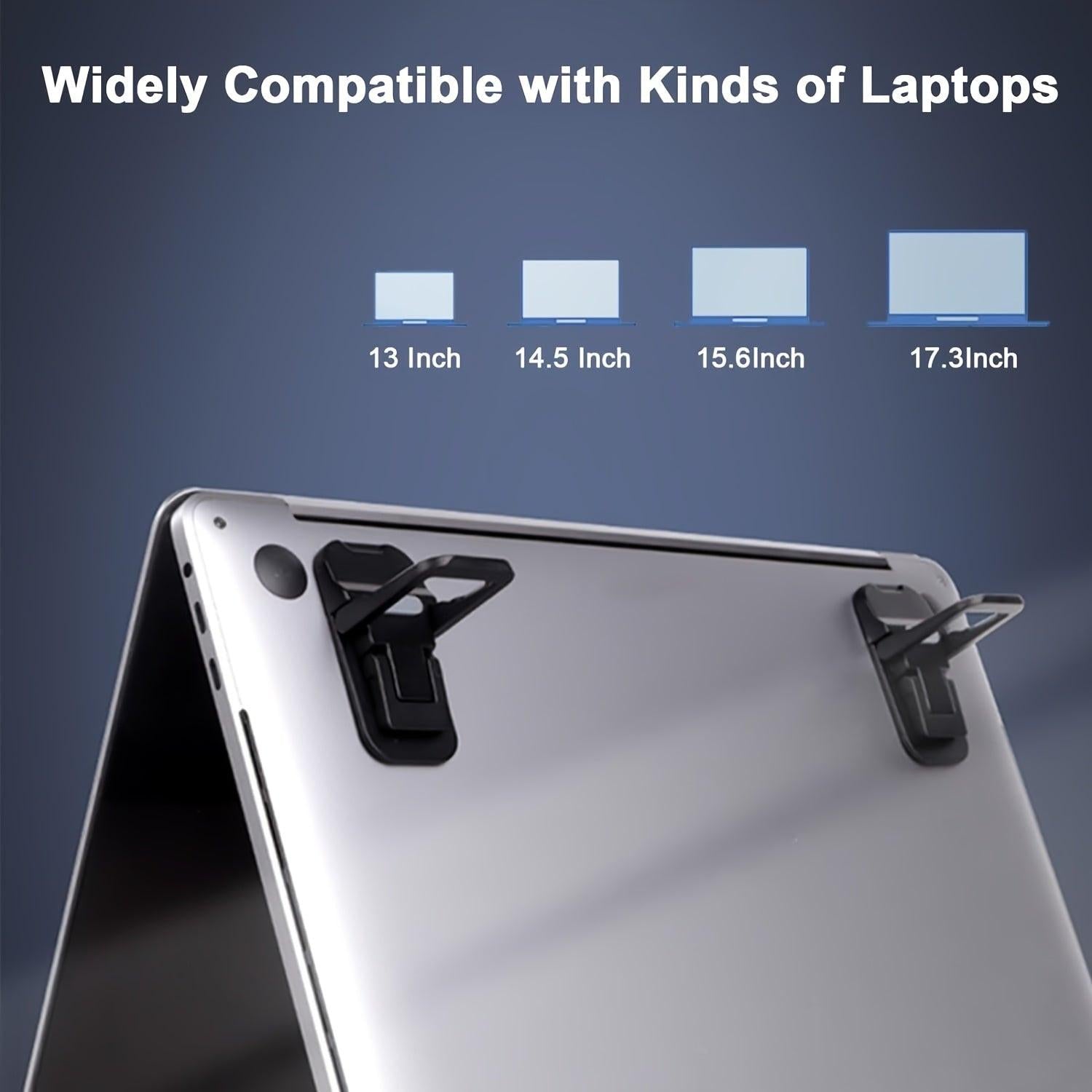 2pcs Portable Foldable Laptop Stand Set - Adjustable Cooling Riser Bracket for Laptops & Tablets, Durable ABS Material, Ergonomic Design with Heat Dissipation, Ideal for Home Office & Travel Use, Laptop Cooling Pad, Tablet Su - Buy online at  Vibe In Cart.