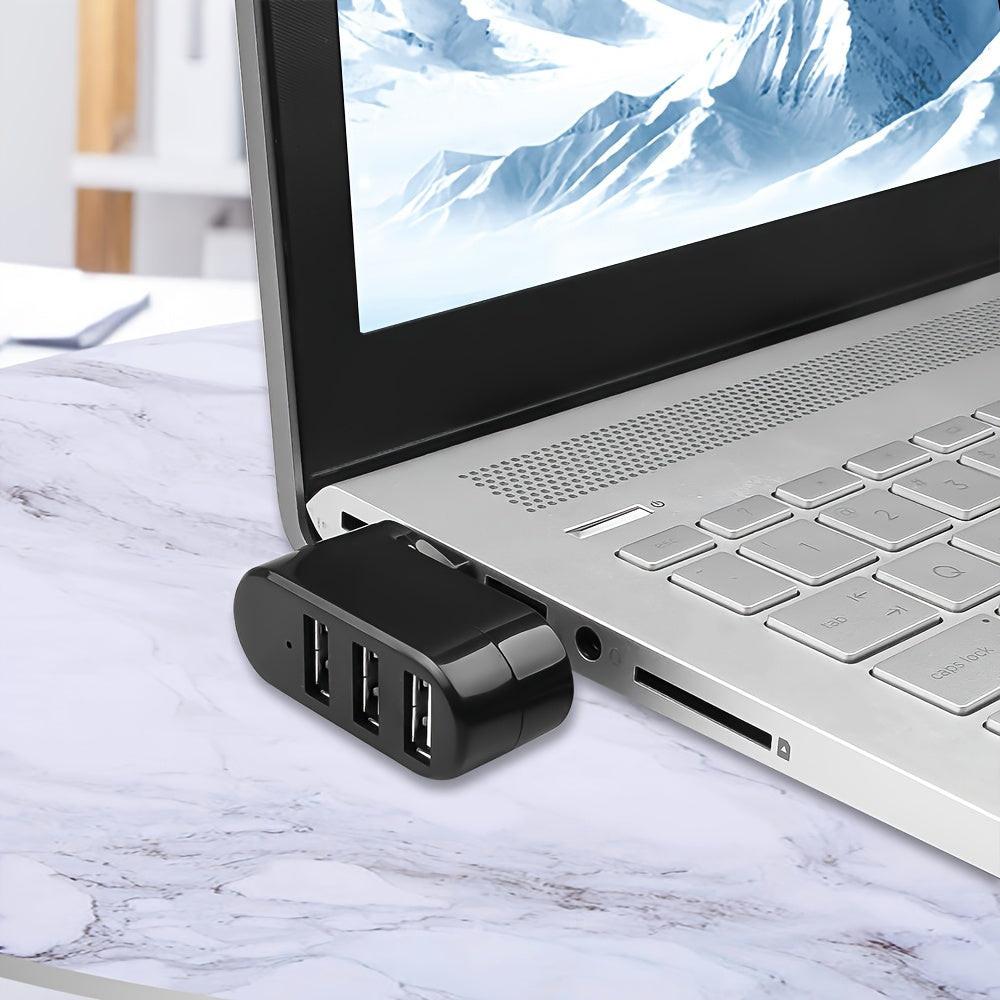 High Quality For Laptop For PC Hub USB Rotate Splitter Mini Adapter 3 Ports - Buy online at  Vibe In Cart.