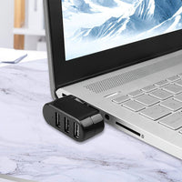 High Quality For Laptop For PC Hub USB Rotate Splitter Mini Adapter 3 Ports - Buy online at  Vibe In Cart.