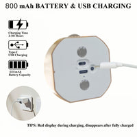 1pc Motion Sensor Light with USB Charging, Two-Way Switch, Adjustable Brightness & Color, Battery-Powered (), Freestanding Wall-Mounted Design for Entryway - Buy online at  Vibe In Cart.