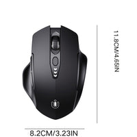 [UINEER Wireless Mouse] UINEER Rechargeable Tri-Mode Wireless Mouse | Ergonomic Design, 6 Buttons, Visible Battery Level, BT 4.0, 5.0 & USB | Office & Learning Mouse - Buy online at  Vibe In Cart.