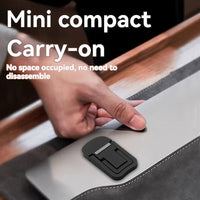 Adjustable Laptop Stand with Heat Sink Cooling System & Base - Portable Height Desk Elevator, Invisible Storage Compatible for Office, Bedside, Travel - Space-Saving Computer Stand for warming issues & Posture - Buy online at  Vibe In Cart.