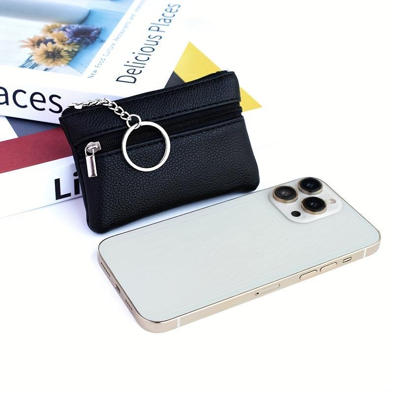 A Small Wallet with a Keychain That Holds Coins in a Mini Coin Purse. - Buy online at  Vibe In Cart.