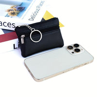 A Small Wallet with a Keychain That Holds Coins in a Mini Coin Purse. - Buy online at  Vibe In Cart.