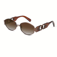 Vintage Oval Narrow Frame Sunglasses for Women and Men, Hexagonal Golden Metal Sunglasses with UV Protection - Buy online at  Vibe In Cart.