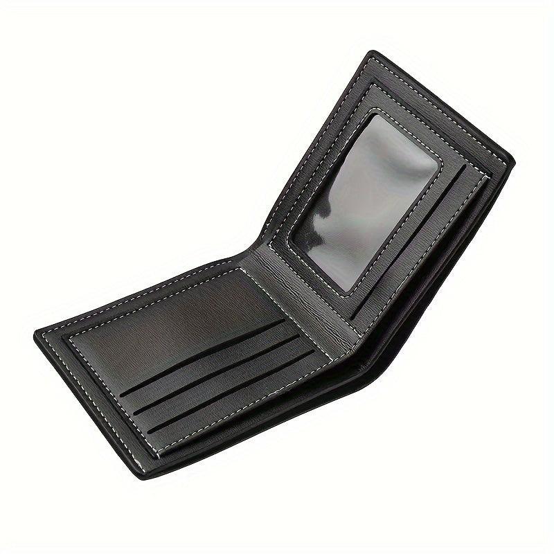 Fashion Men'S Soft Faux Leather Wallet Casual Short Youth Purse Christmas Gift - Buy online at  Vibe In Cart.