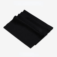 White and Black Microfiber Cleaning Cloth, 5.51 x 5.51 Inches for Electronics