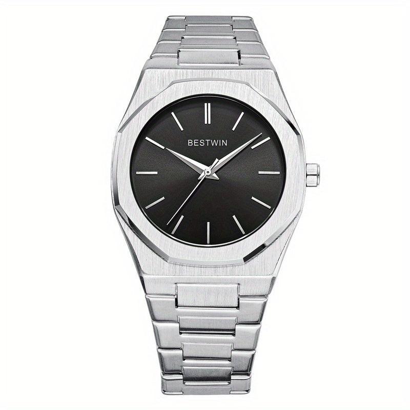 Stylish Quartz for Men Featuring a Refined Alloy Steel Strap - a Minimalist Yet Classy Face Ideal for Professional And Social Gatherings, an Excellent Gift Choice - Buy online at  Vibe In Cart.