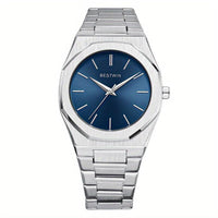 Stylish Quartz for Men Featuring a Refined Alloy Steel Strap - a Minimalist Yet Classy Face Ideal for Professional And Social Gatherings, an Excellent Gift Choice - Buy online at  Vibe In Cart.
