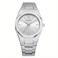 Stylish Quartz for Men Featuring a Refined Alloy Steel Strap - a Minimalist Yet Classy Face Ideal for Professional And Social Gatherings, an Excellent Gift Choice - Buy online at  Vibe In Cart.