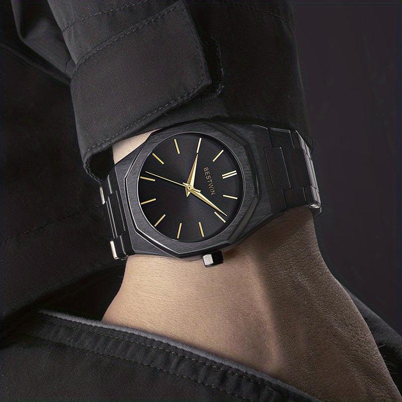 Stylish Quartz for Men Featuring a Refined Alloy Steel Strap - a Minimalist Yet Classy Face Ideal for Professional And Social Gatherings, an Excellent Gift Choice - Buy online at  Vibe In Cart.