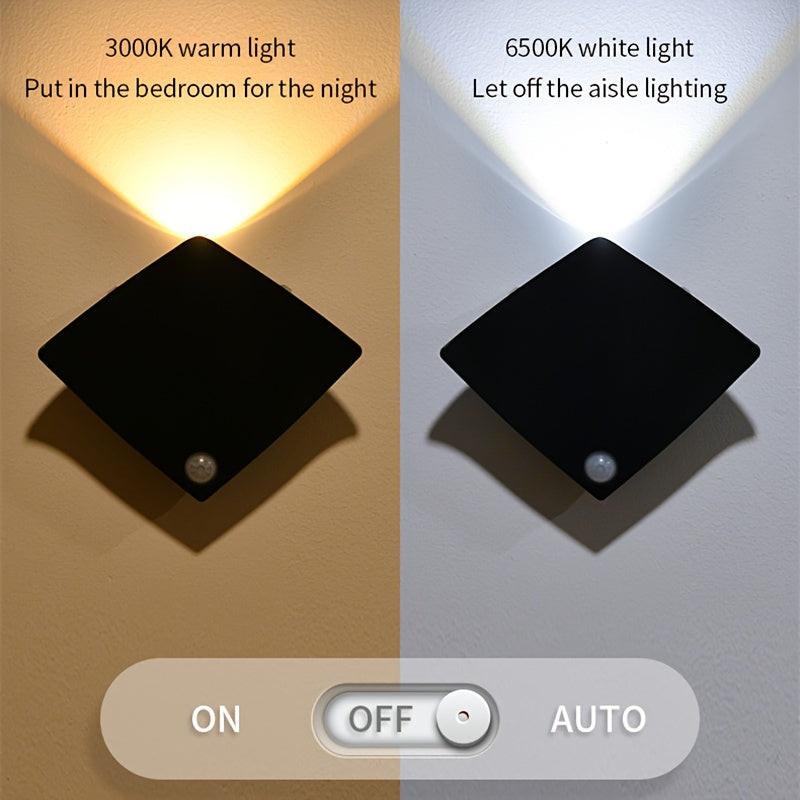 1/2/4pcs Motion Sensor Wall Lamp, Freestanding Space-Themed Uplight Lamp with Button Switch, Night Lights for Night Light for Bedroom, Porch, Balcony, And Corridor - Buy online at  Vibe In Cart.
