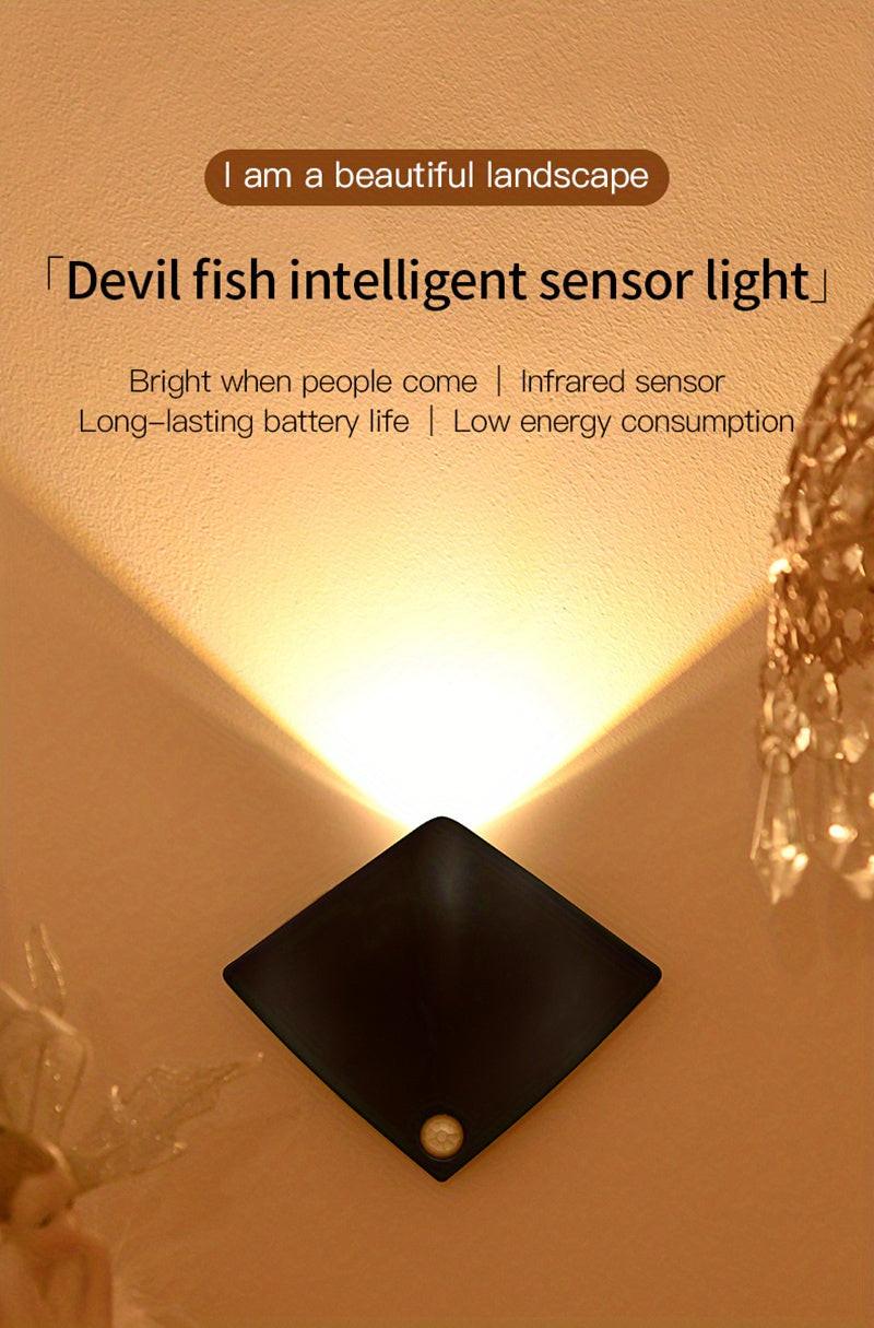 1/2/4pcs Motion Sensor Wall Lamp, Freestanding Space-Themed Uplight Lamp with Button Switch, Night Lights for Night Light for Bedroom, Porch, Balcony, And Corridor - Buy online at  Vibe In Cart.