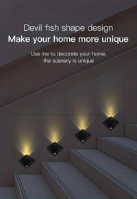 1/2/4pcs Motion Sensor Wall Lamp, Freestanding Space-Themed Uplight Lamp with Button Switch, Night Lights for Night Light for Bedroom, Porch, Balcony, And Corridor - Buy online at  Vibe In Cart.