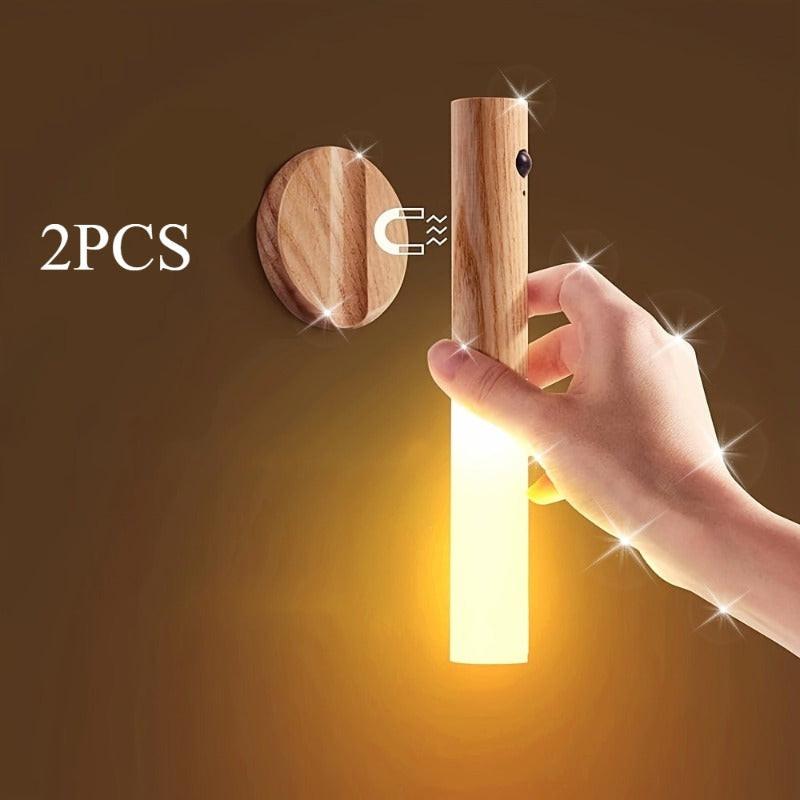 2 PCS Intelligent Rechargeable Magnetic Sensor USB LED Night Light - Human Body Sensor Wall and Cordless Wall Light for Motion Detection, Suitable for Home Bedroom, Kitchen and Bathroom Wall Sensor Light, Anti-collision and A - Buy online at  Vibe In Cart.