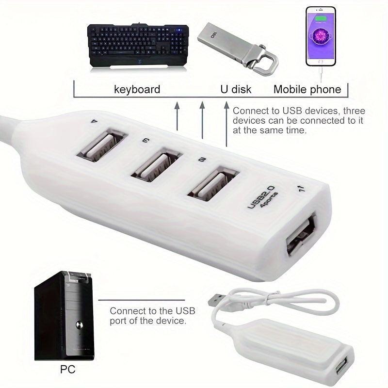 [4 Ports USB Hub] 1pc High Speed 4 Ports Micro USB Hub 2.0 Multi USB Port USB Splitter for PC Computer Accessories - Buy online at  Vibe In Cart.