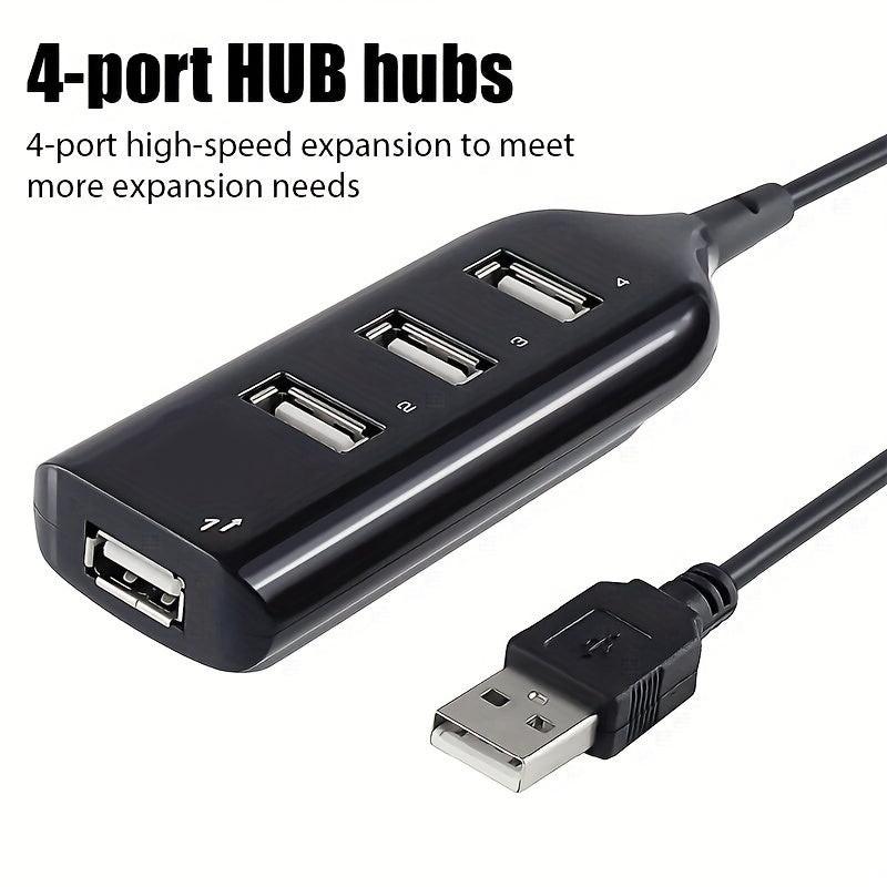 [4 Ports USB Hub] 1pc High Speed 4 Ports Micro USB Hub 2.0 Multi USB Port USB Splitter for PC Computer Accessories - Buy online at  Vibe In Cart.