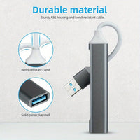 4-Port USB Hub, USB Splitter, Ultra-Slim USB Dongle Expander for Laptops, Xbox, Flash Drives, Hard Drives, Consoles, Printers, Cameras, Keyboards, Mice, Made of Aluminum - Buy online at  Vibe In Cart.